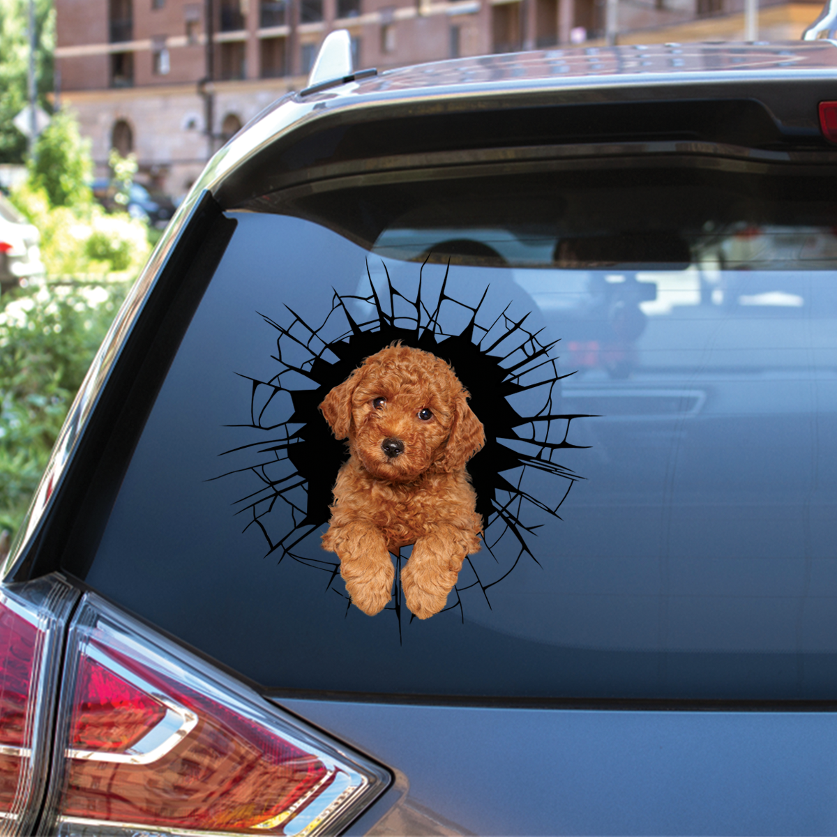 Get In - It's Time For Shopping - Poodle Car/ Door/ Fridge/ Laptop Sticker V2