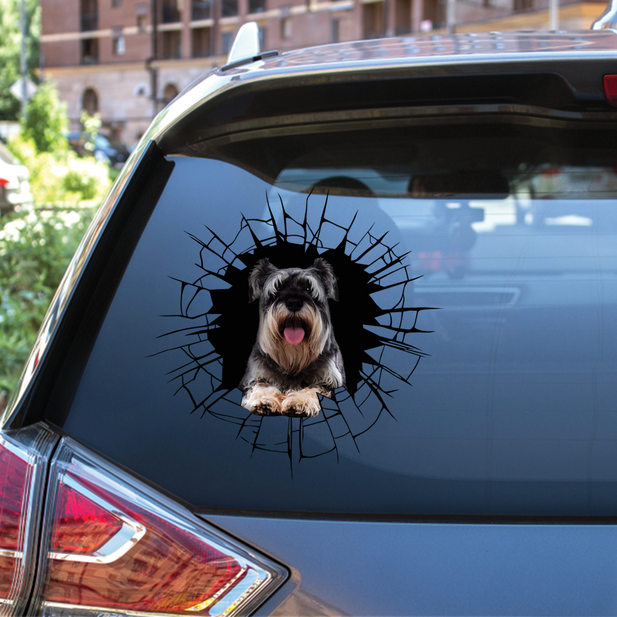 Get In - It's Time For Shopping - Schnauzer Car/ Door/ Fridge/ Laptop Sticker V1