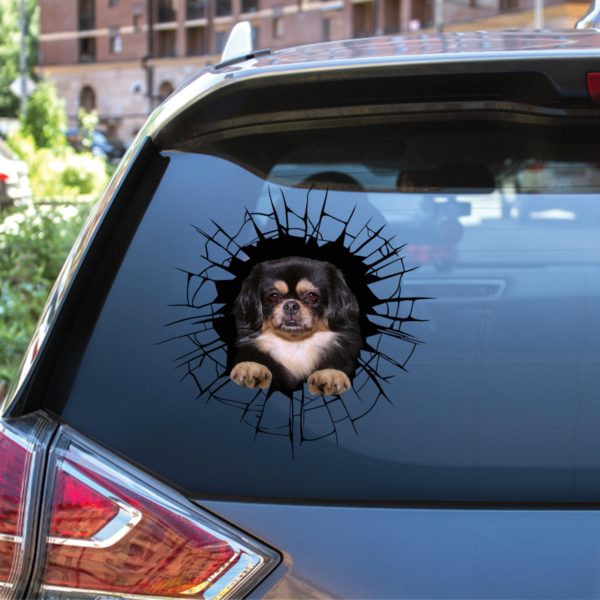 Get In - It's Time For Shopping - Tibetan Spaniel Car/ Door/ Fridge/ Laptop Sticker V2