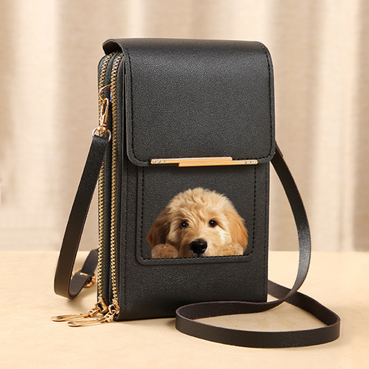 Goldendoodle - Touch Screen Phone Wallet Case Crossbody Purse V1