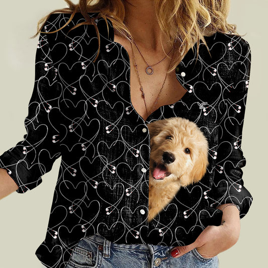 Goldendoodle Will Steal Your Heart - Follus Women's Long-Sleeve Shirt