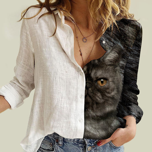 Half Angel Half Exotic Cat - Women Shirt V1