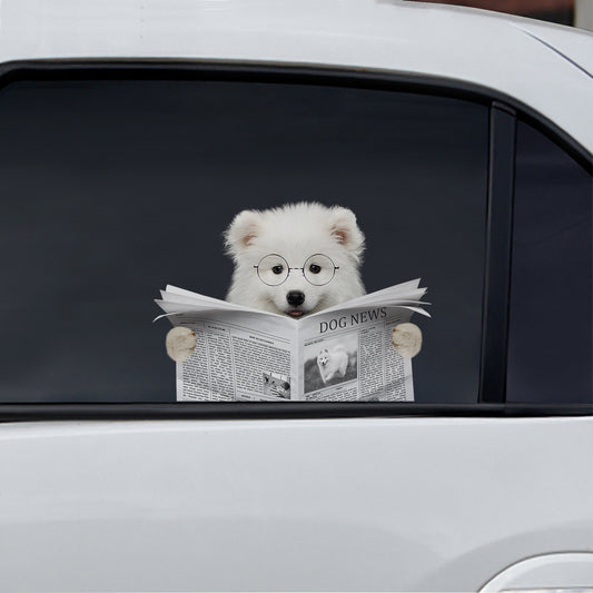 Have You Read The News Today - Samoyed Car/ Door/ Fridge/ Laptop Sticker V1
