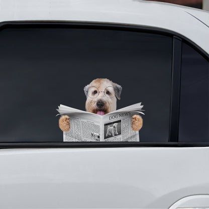 Have You Read The News Today - Wheaten Terrier Car/ Door/ Fridge/ Laptop Sticker V1