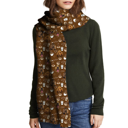 I Love Coffee And Bloodhound - Follus Scarf