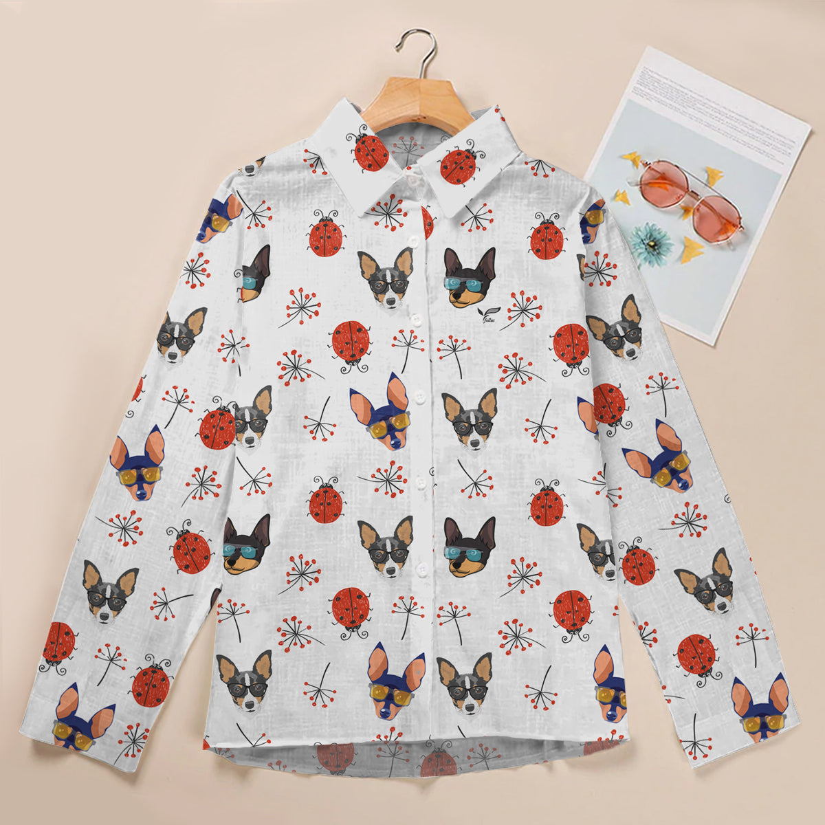Ladybug And Toy Fox Terrier - Women Shirt
