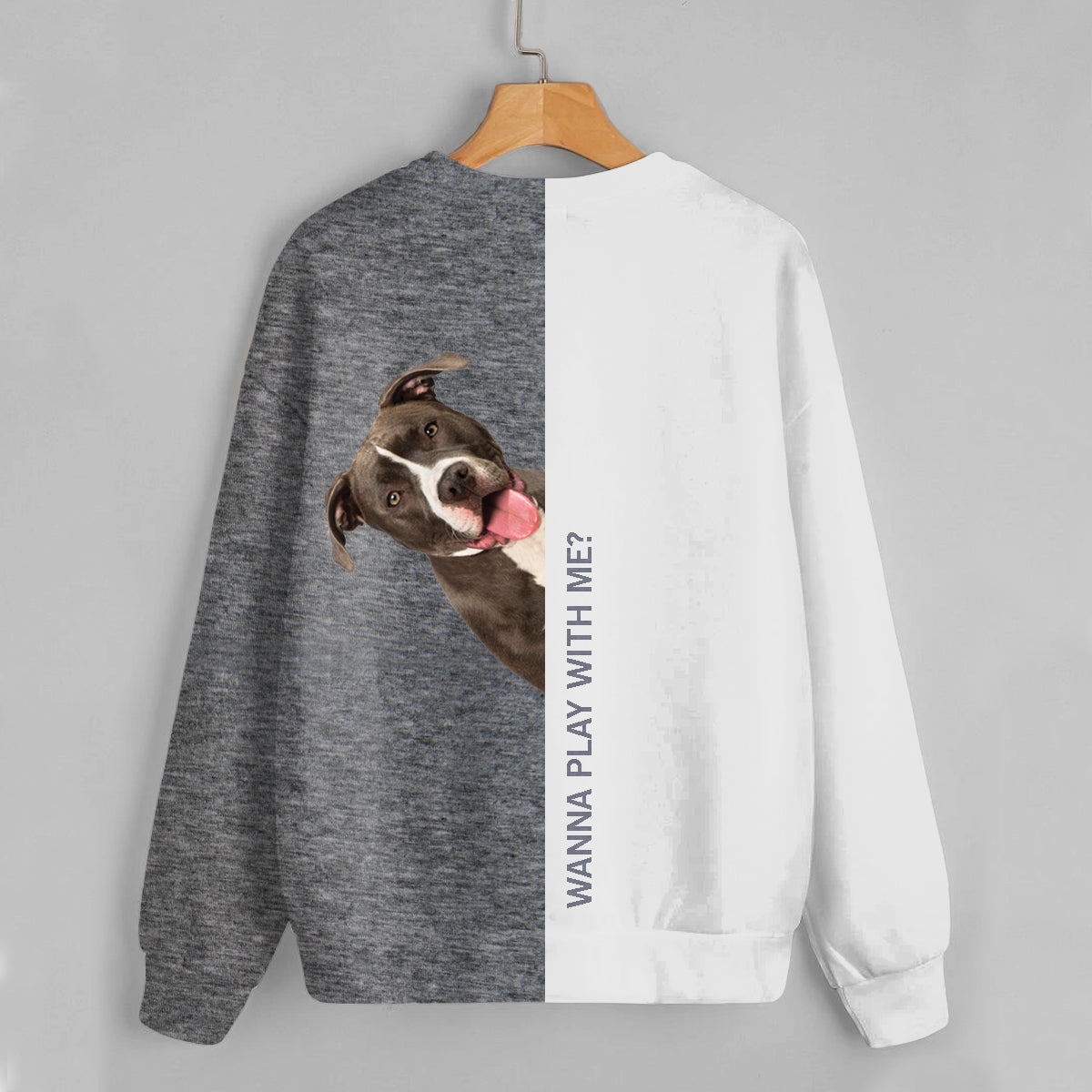 Funny Happy Time - American Pit Bull Terrier Sweatshirt V1