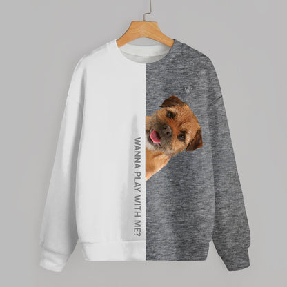Funny Happy Time - Border Terrier Sweatshirt V1