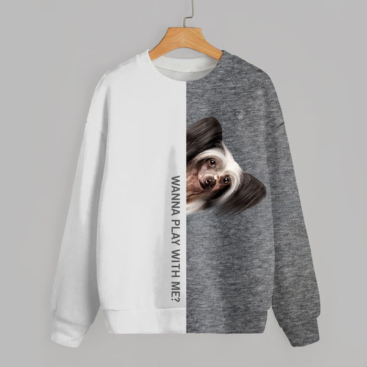 Funny Happy Time - Chinese Crested Sweatshirt V1