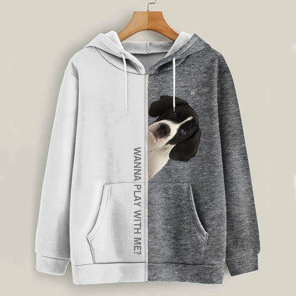 Funny Happy Time - English Pointer Hoodie V1