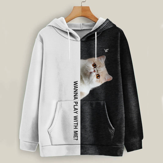 Funny Happy Time - Exotic Cat Hoodie V1