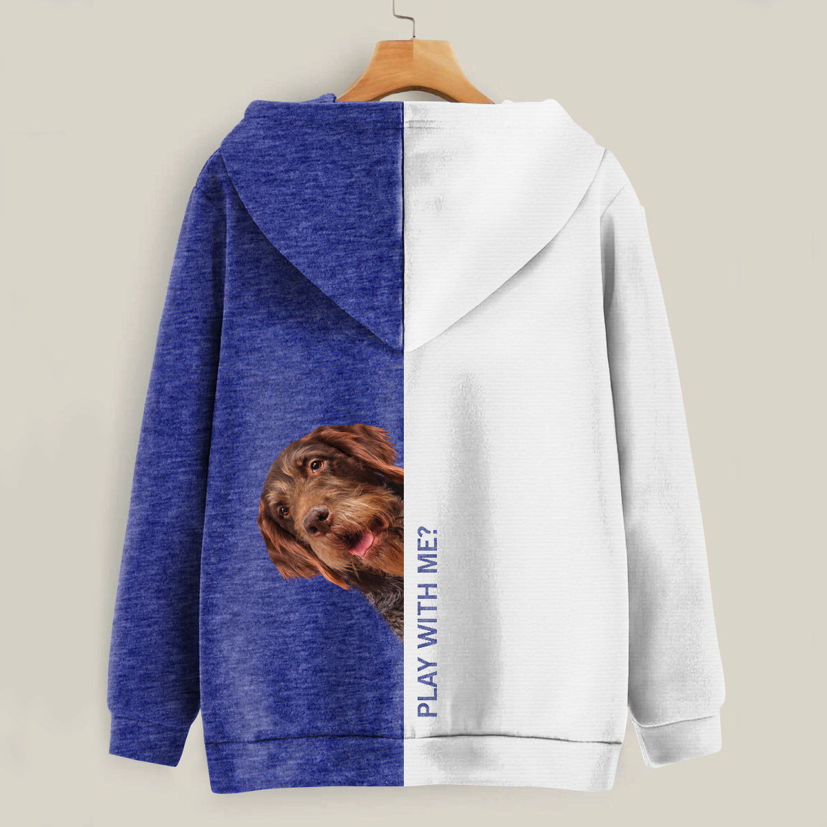 Funny Happy Time - German Wirehaired Pointer Hoodie V1