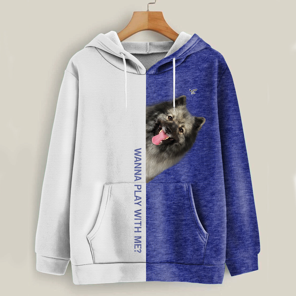 Funny Happy Time - Keeshond Hoodie V1