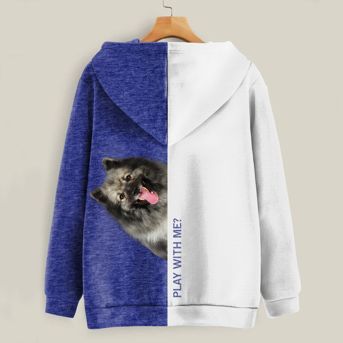 Funny Happy Time - Keeshond Hoodie V1