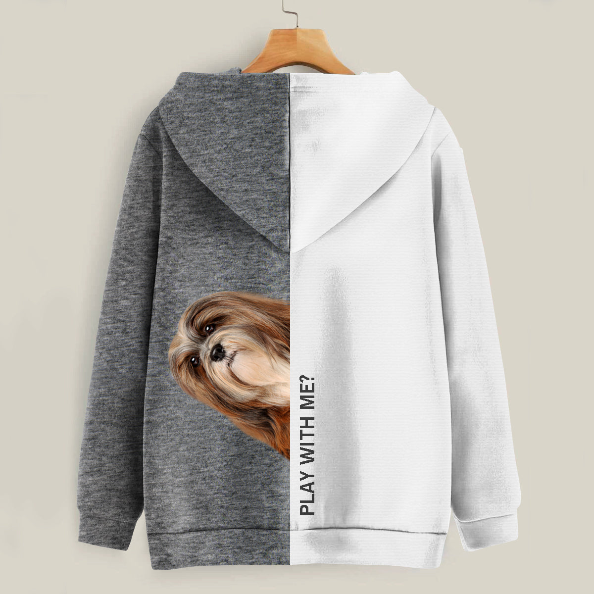 Funny Happy Time - Lhasa Apso Hoodie V1
