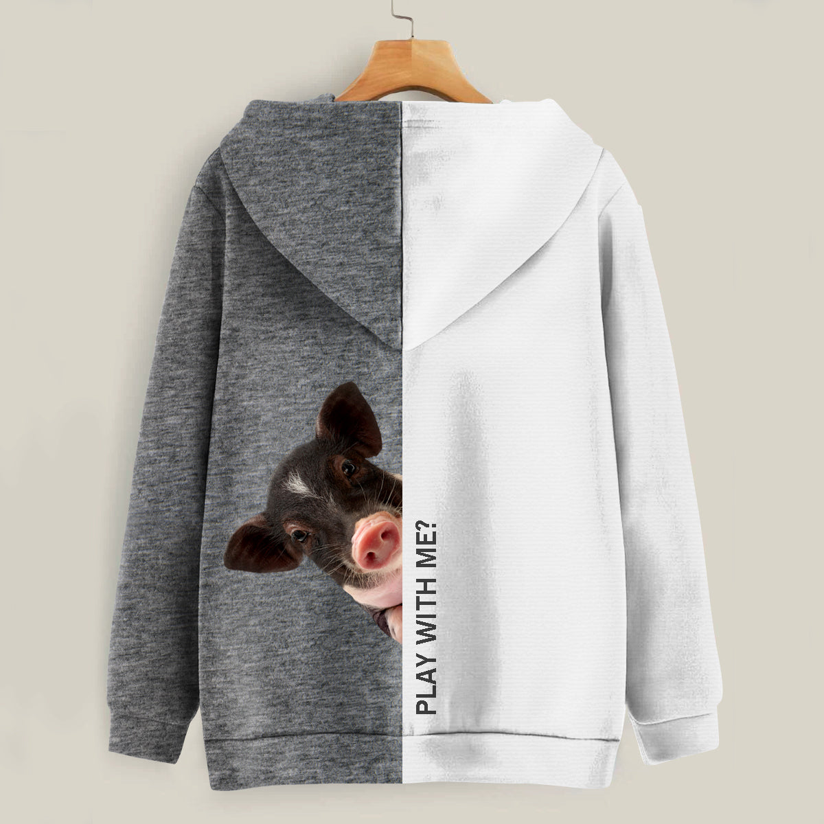 Funny Happy Time - Pig Hoodie V1