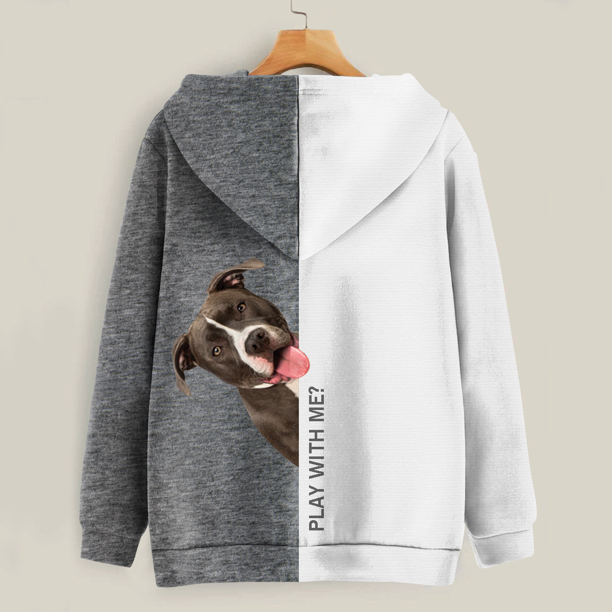 Funny Happy Time - American Pit Bull Terrier Hoodie V1