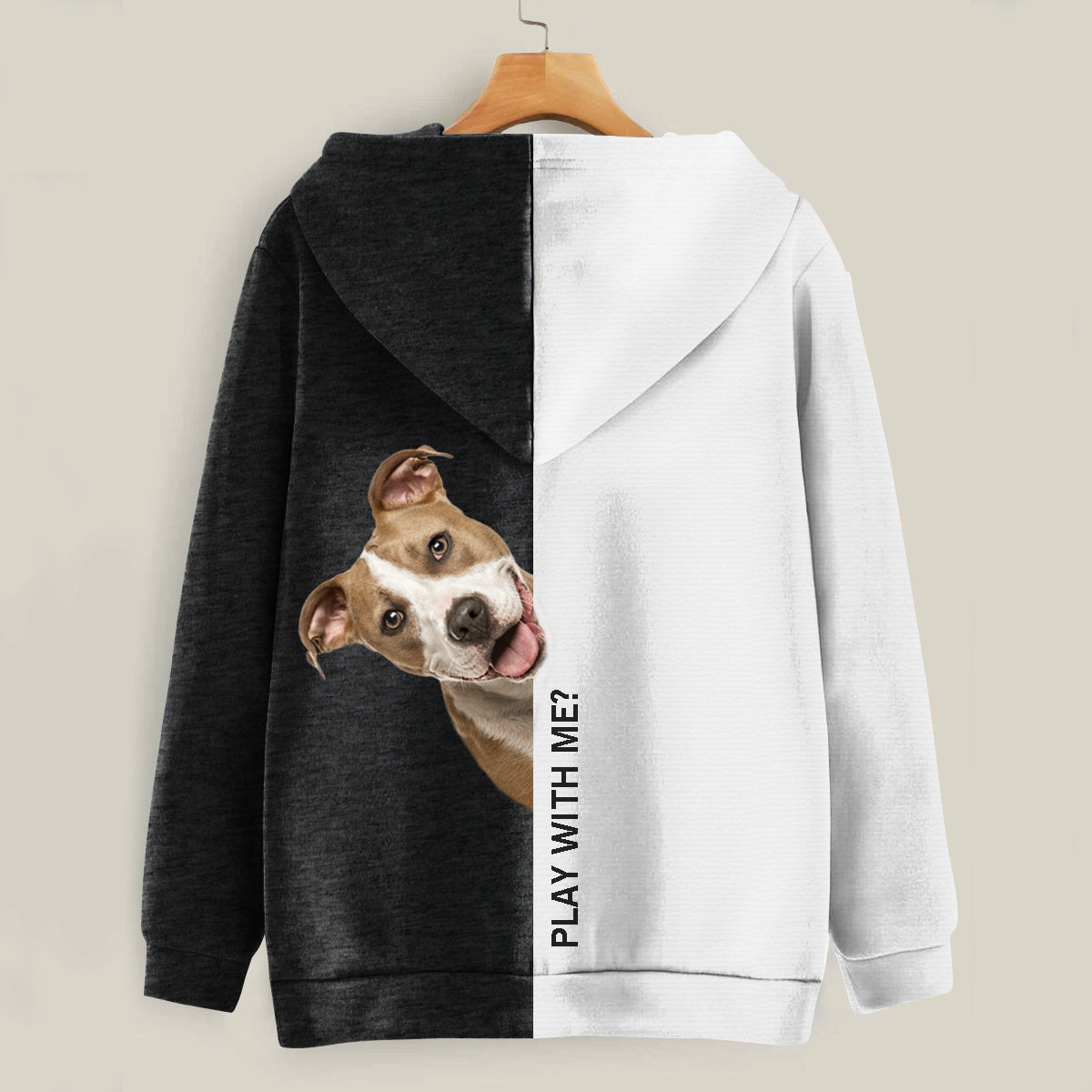 Funny Happy Time - American Staffordshire Terrier Hoodie V1