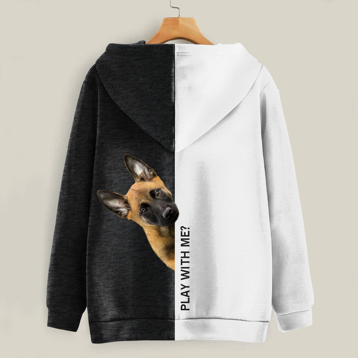 Funny Happy Time - Belgian Malinois Hoodie V1