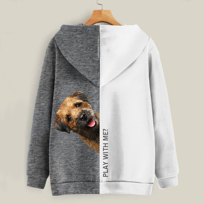 Funny Happy Time - Border Terrier Hoodie V1