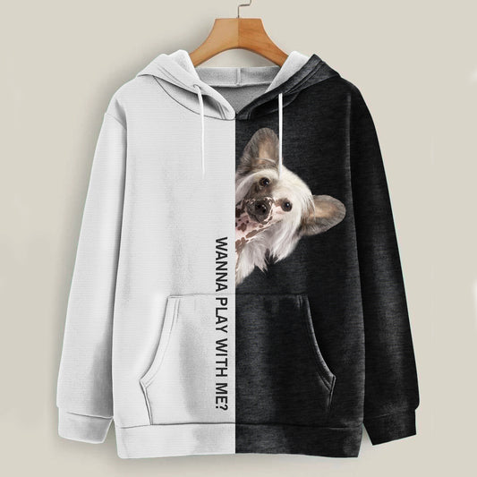 Funny Happy Time - Chinese Crested Hoodie V1