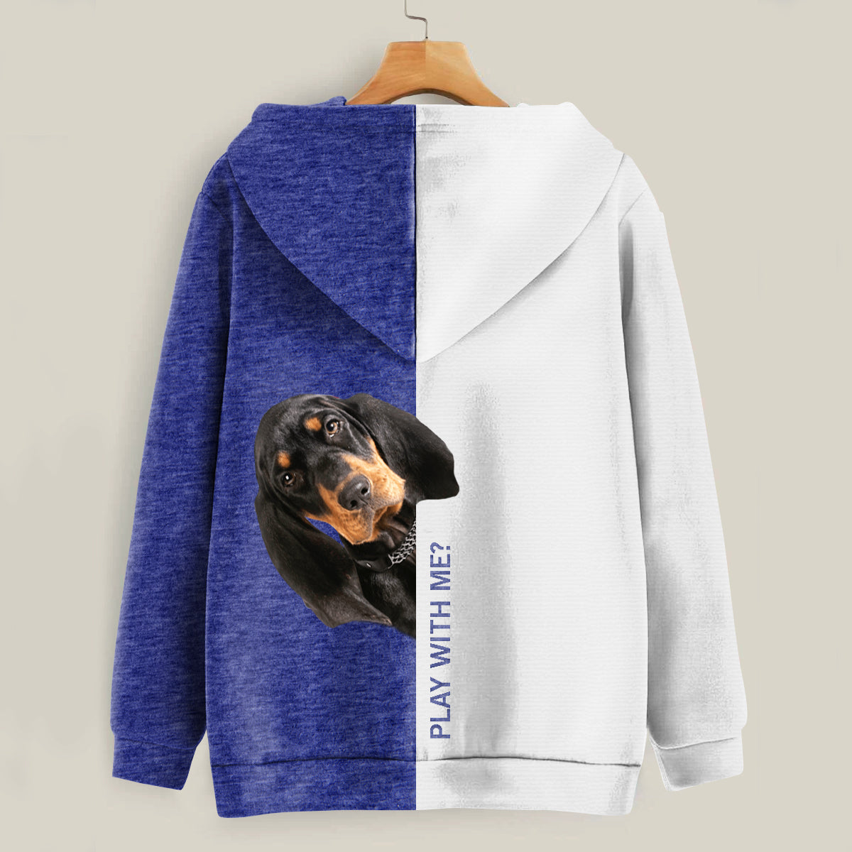 Funny Happy Time - Coonhound Hoodie V1