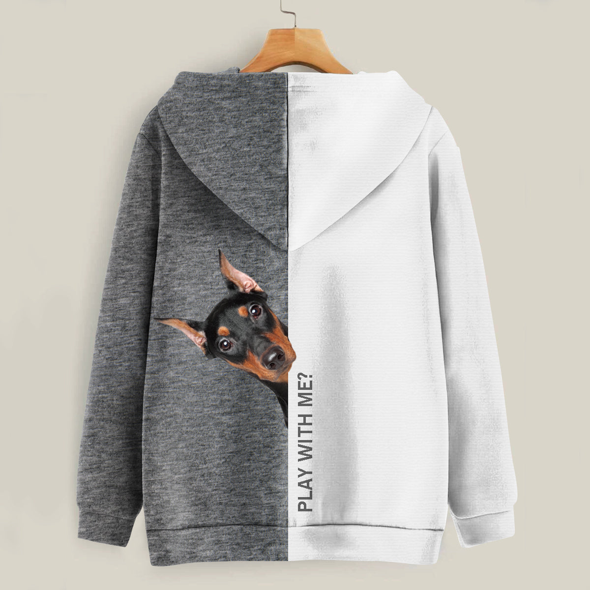 Funny Happy Time - German Pinscher Hoodie V1