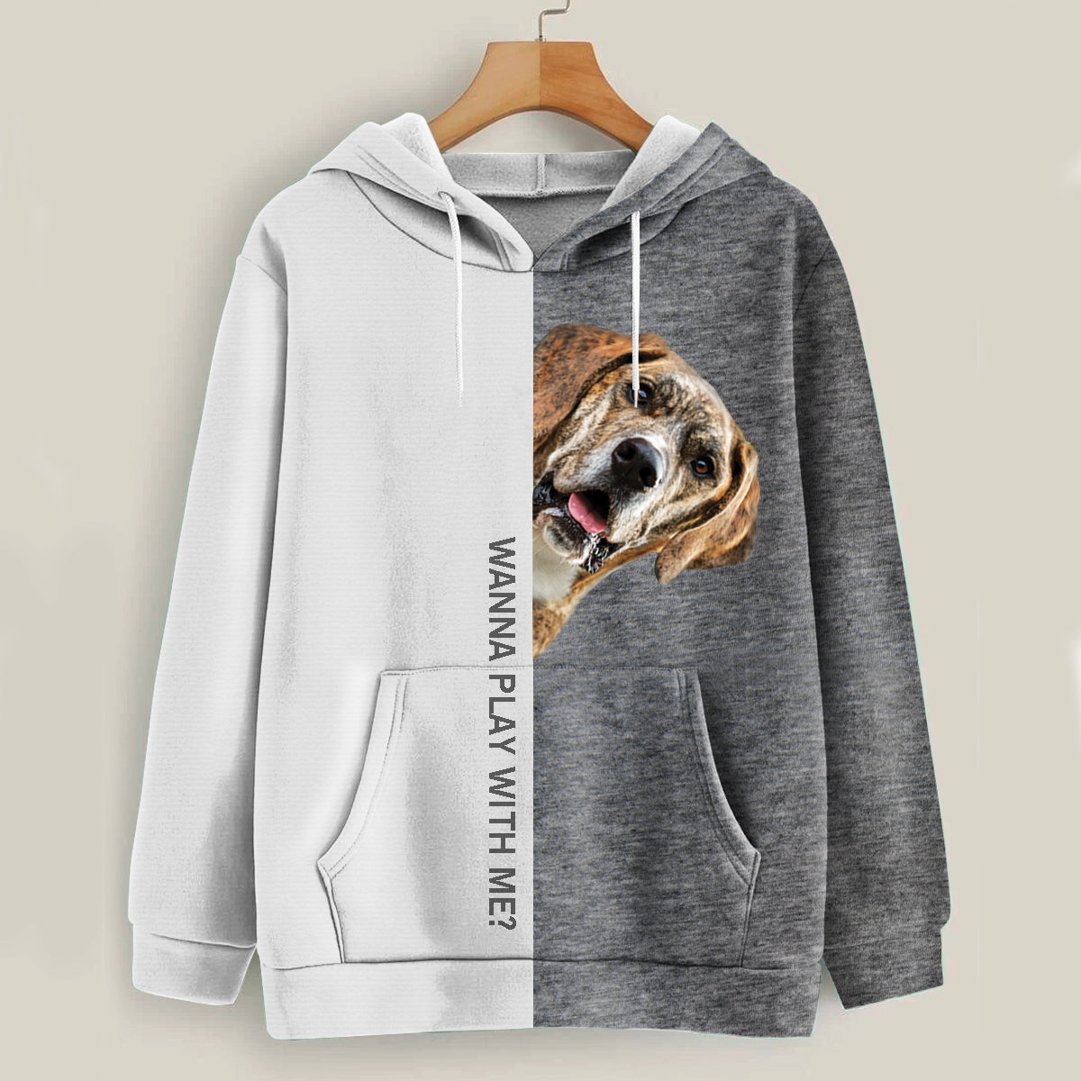 Funny Happy Time - Great Dane Hoodie V1
