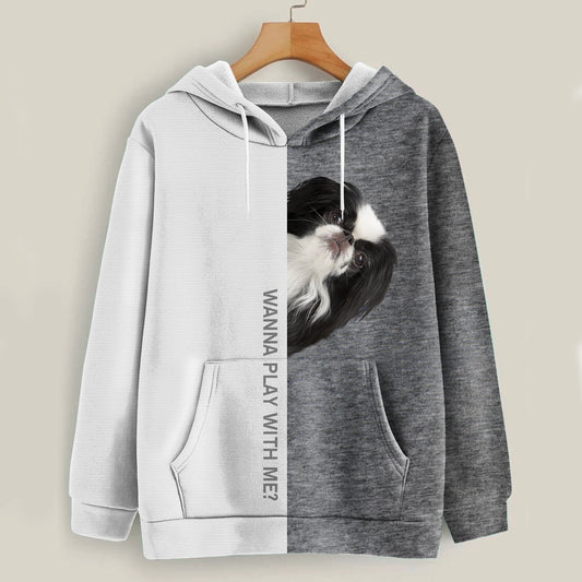 Funny Happy Time - Japanese Chin Hoodie V1