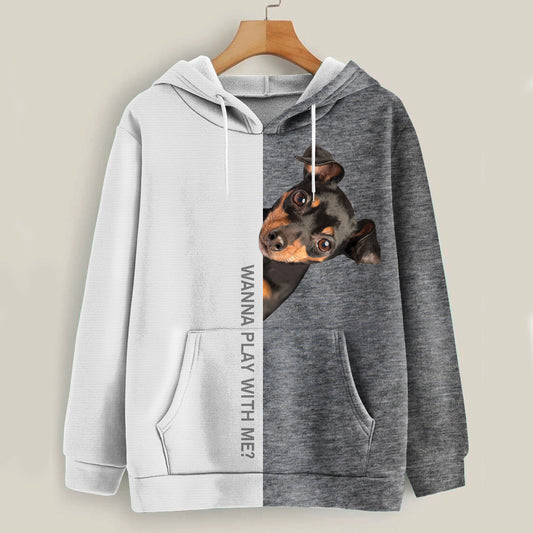 Funny Happy Time - Miniature Pinscher Hoodie V1