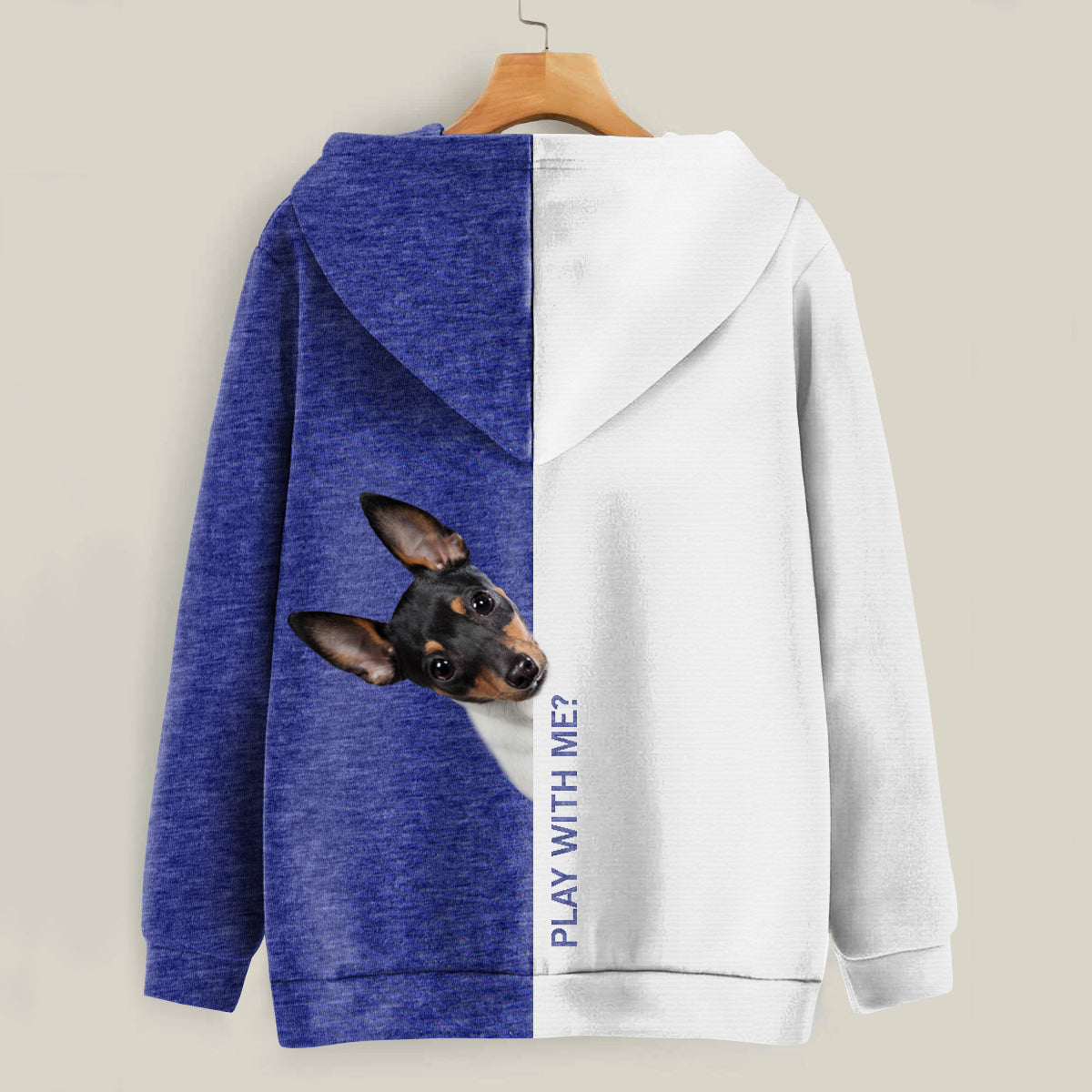 Funny Happy Time - Toy Fox Terrier Hoodie V1
