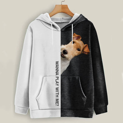 Funny Happy Time - Wire Fox Terrier Hoodie V1