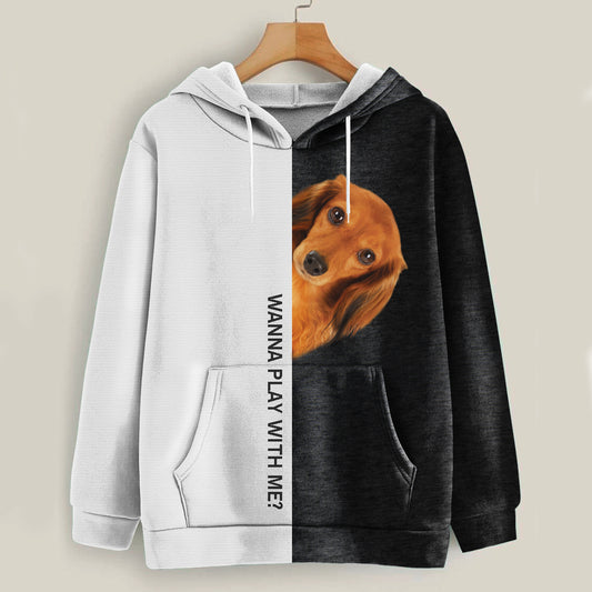 Funny Happy Time - Wire Haired Dachshund Hoodie V1
