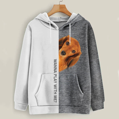 Funny Happy Time - Wire Haired Dachshund Hoodie V1