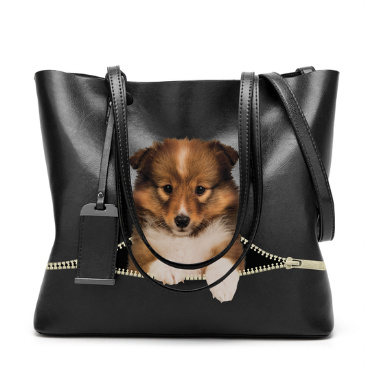 Shetland Sheepdog - Glamour Handbag V1