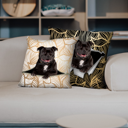 They Steal Your Couch - Staffordshire Bull Terrier Pillow Cases V1 (Set of 2)