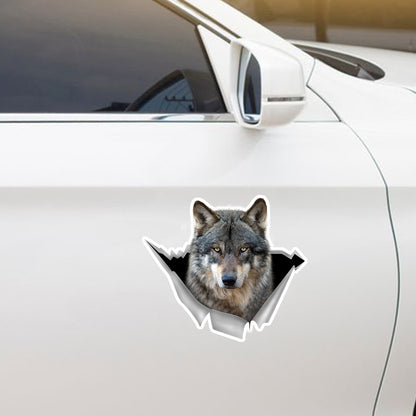 We Like Riding In Cars - Wolf Car/ Door/ Fridge/ Laptop Sticker V1