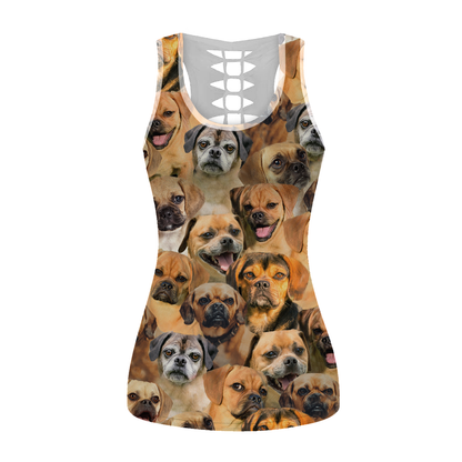 You Will Have A Bunch Of Puggles - Hollow Tank Top V1