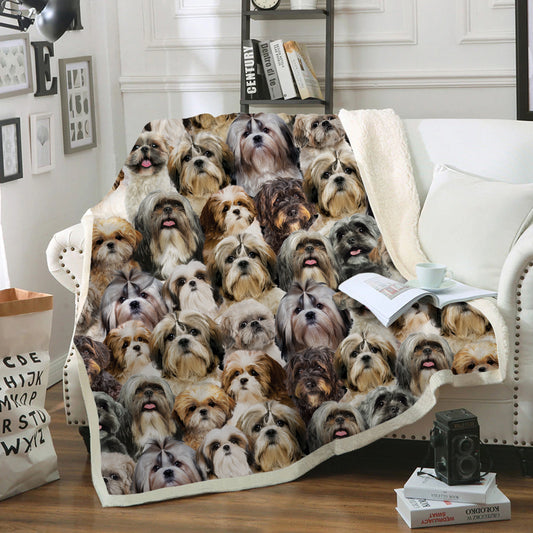 You Will Have A Bunch Of Shih Tzus - Blanket V1
