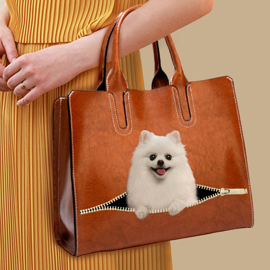 Your Best Companion - Pomeranian Luxury Handbag V2
