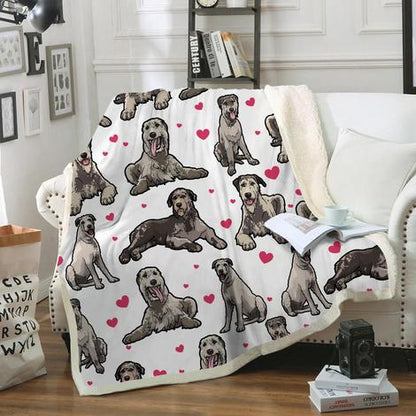Cute Irish Wolfhound - Blanket V1