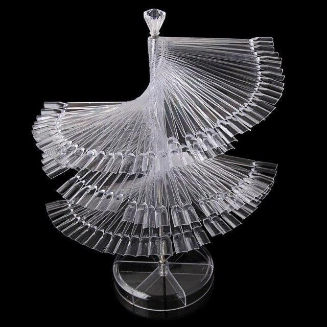 Nail Showing Shelf Fan Shape With 120 PCS