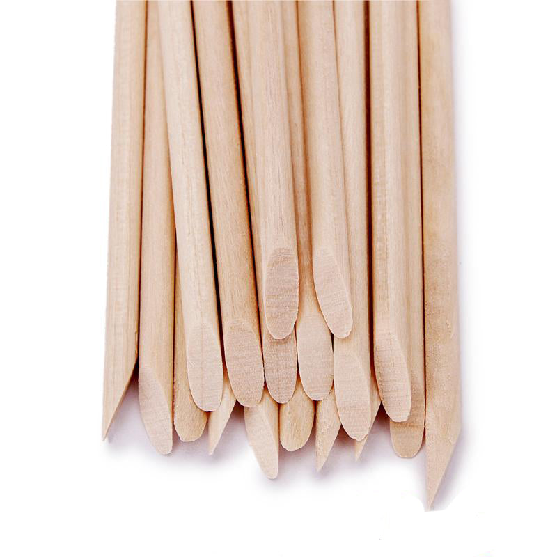 Wood Nail Push Stick 100PCS