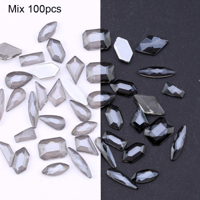 3D Glitter Nail 50-100 PCS 07