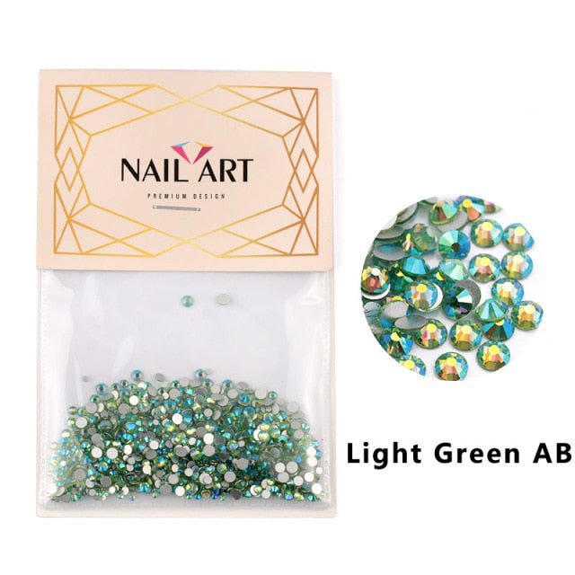 3D Nail Art Colorful Glass Stones 10 Gram