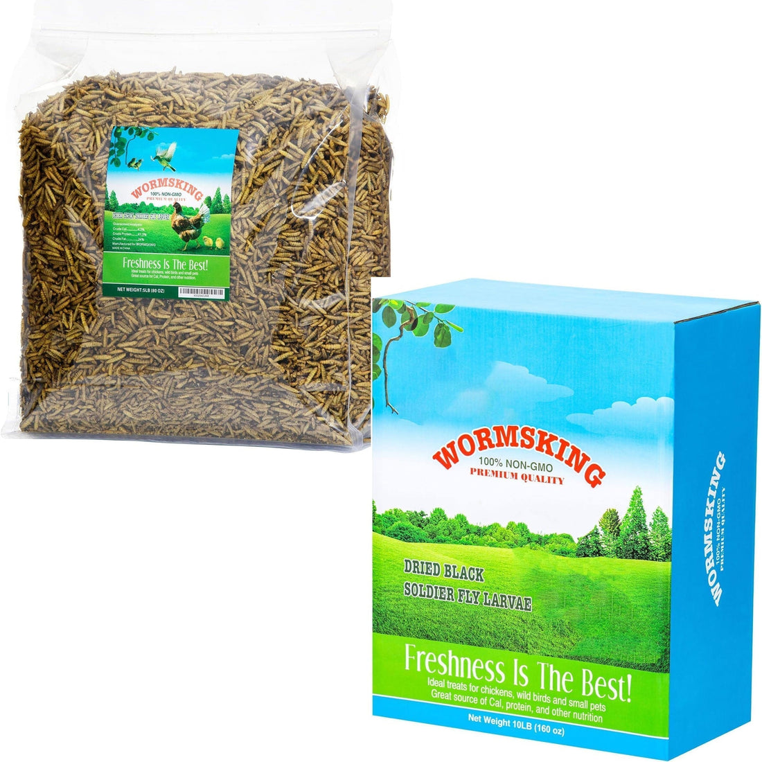Dried Black Soldier Fly Larvae (BSFL) for chicken, bird, duck - Nutritious & Eco-Friendly Treats
