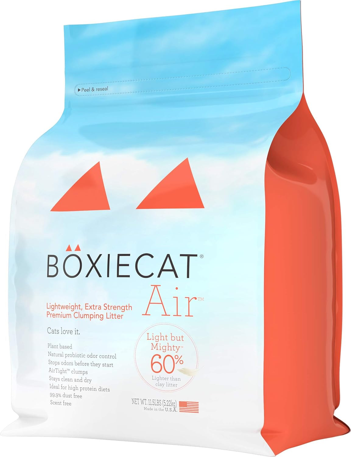 Boxie® Extra Strength 35 Day Natural Odor Control Cat Litter, Lightweight Plant Based Kitty Litter