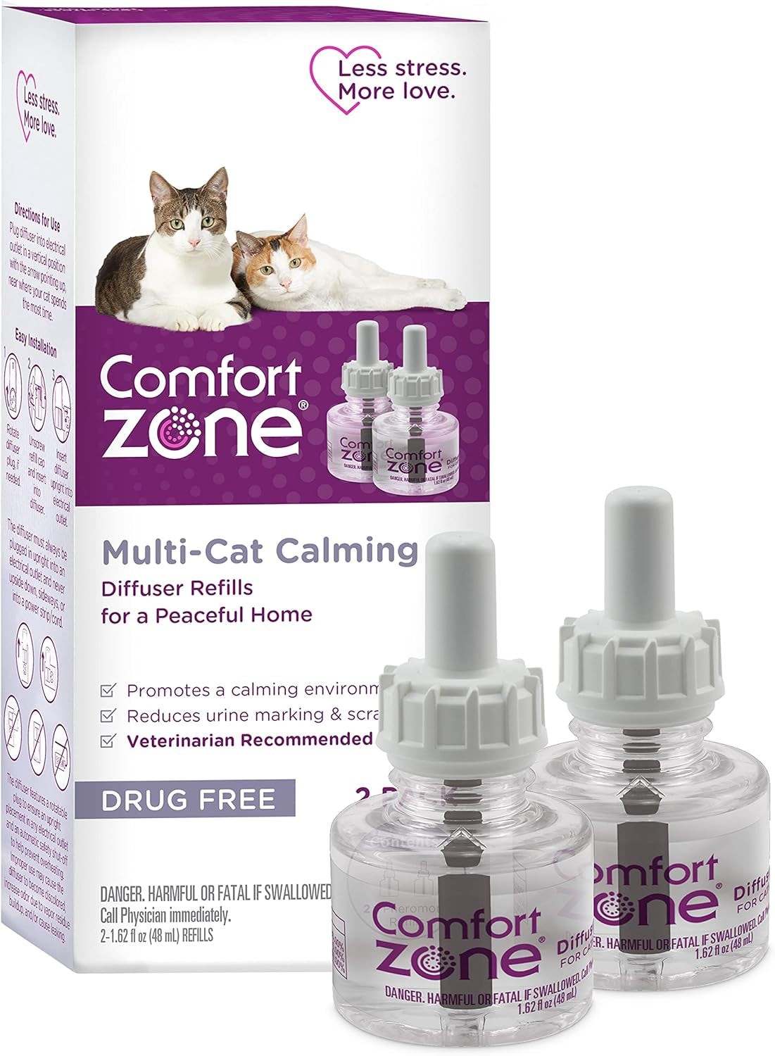 Comfort Zone Multi Cat Calming Diffuser Refills