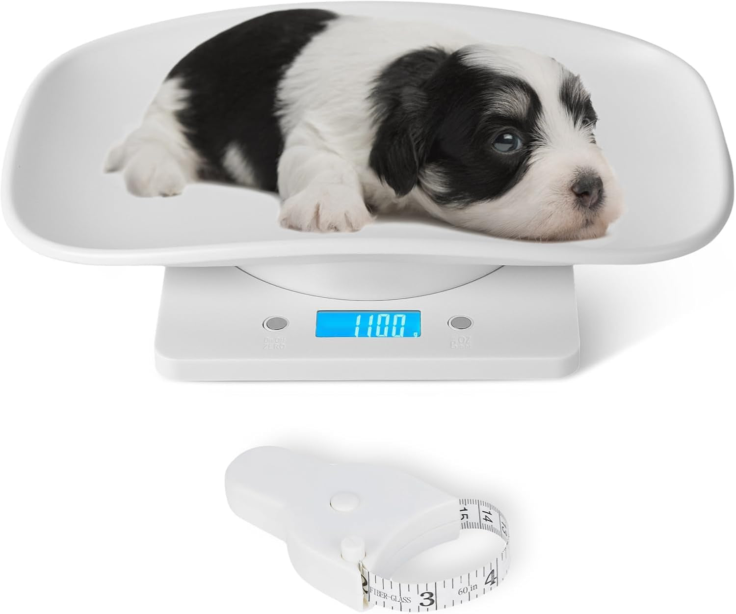 Digital Pet Scale, Multi-Function LCD Scale Digital Weight, Perfect for Puppy/Kitten/Hamster/Hedgehog/Food