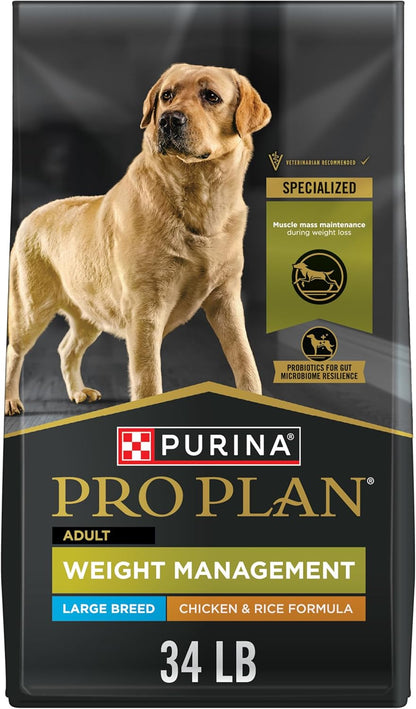 Purina Pro Plan Weight Management Dry Dog Food, Shredded Blend